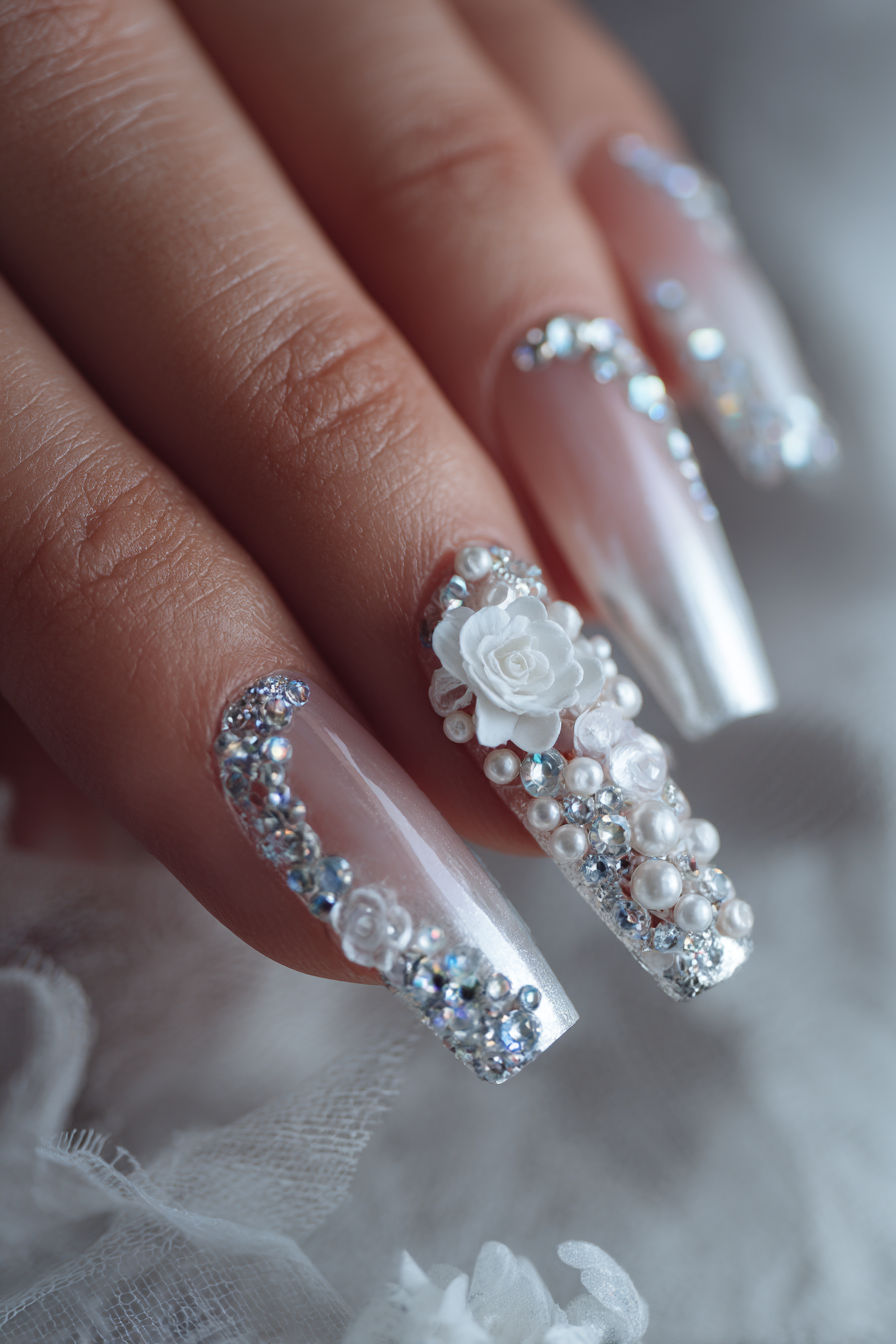Unhas perfeitas com acabamento impecável.